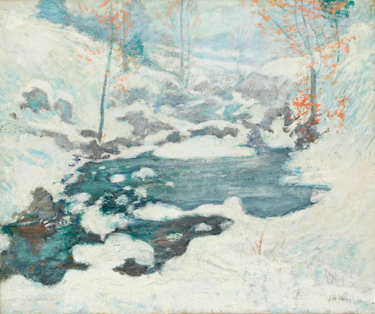 Icebound，约1889年。 作者 约翰·亨利·特瓦特曼