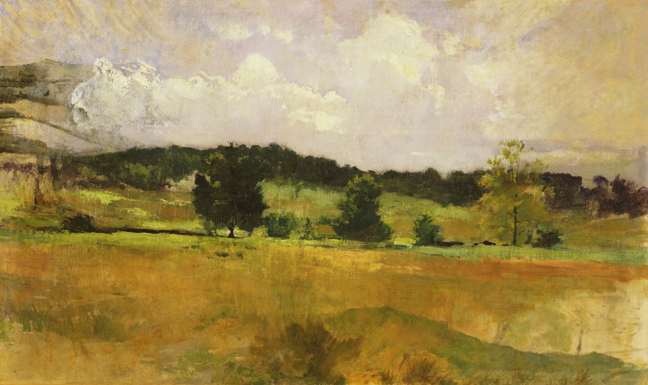 景观研究，c.1900 作者 约翰·亨利·特瓦特曼