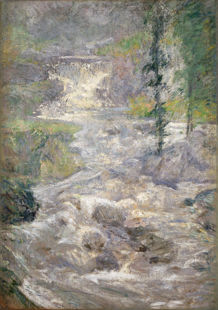 彩虹之源，约 1890-1900 年（布面油画） 作者 约翰·亨利·特瓦特曼