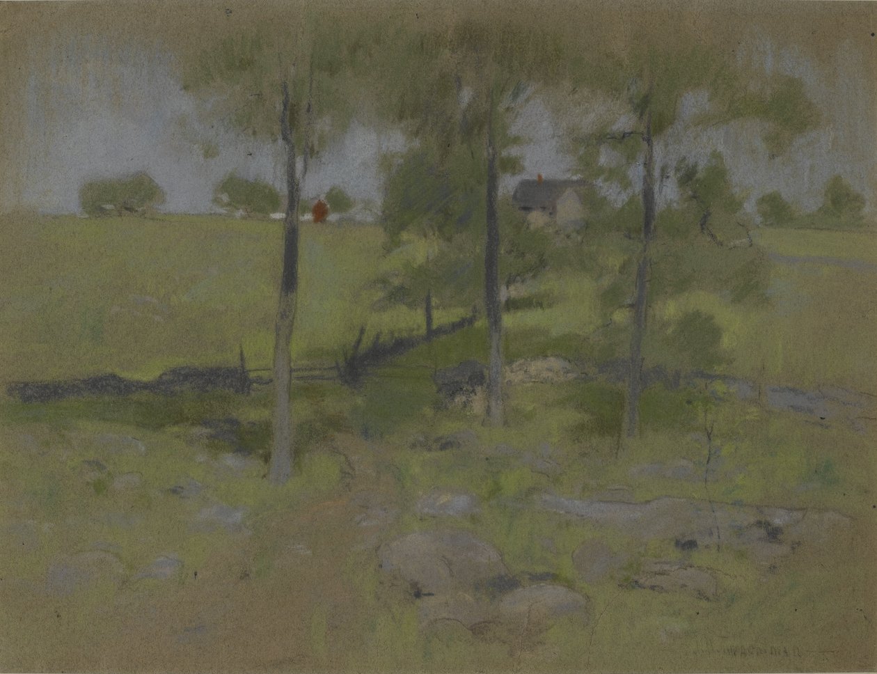 三棵树，c.1888-95 作者 约翰·亨利·特瓦特曼