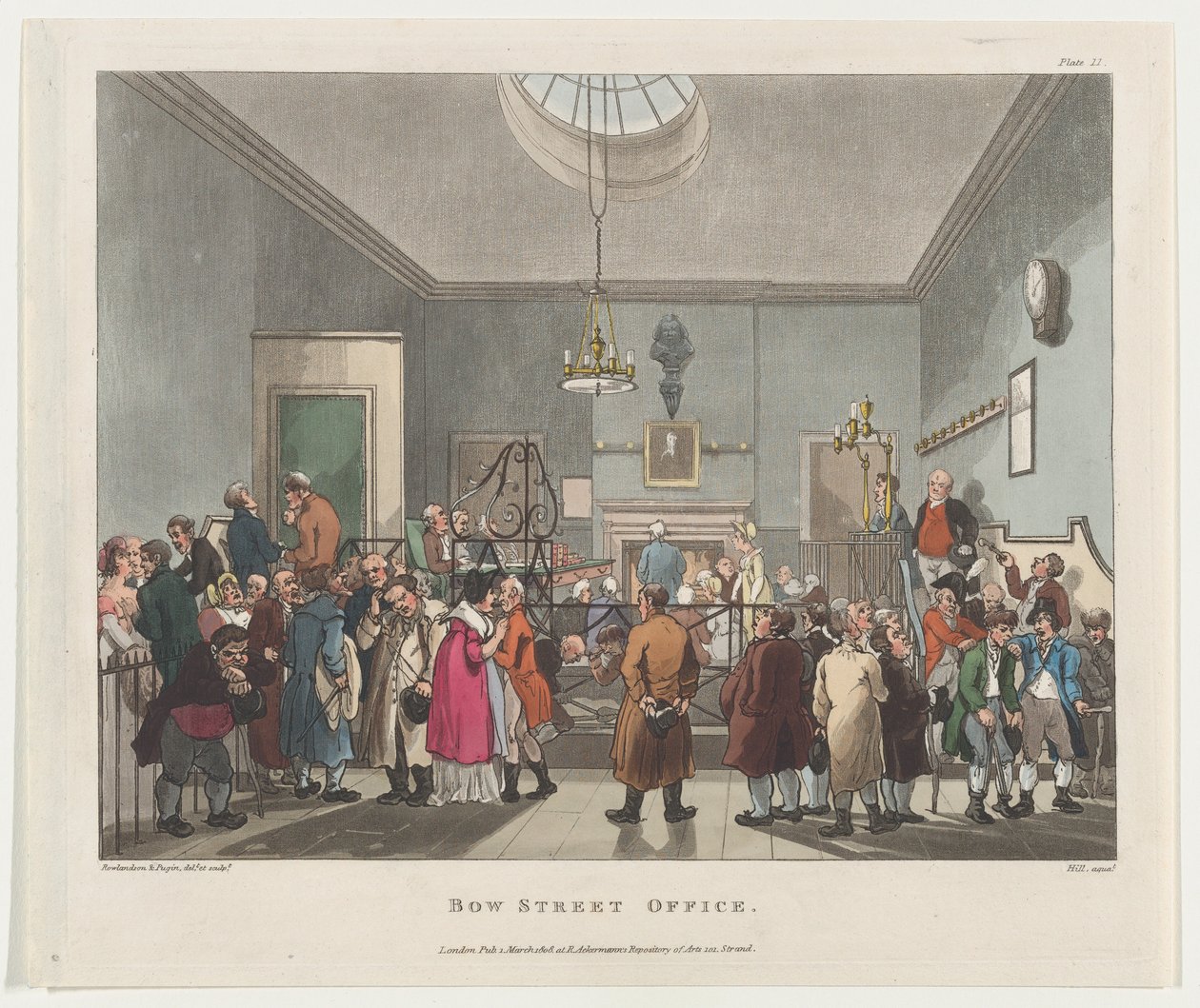 Bow Street Office, March 1, 1808., March 1, 1808. 作者 约翰·希尔
