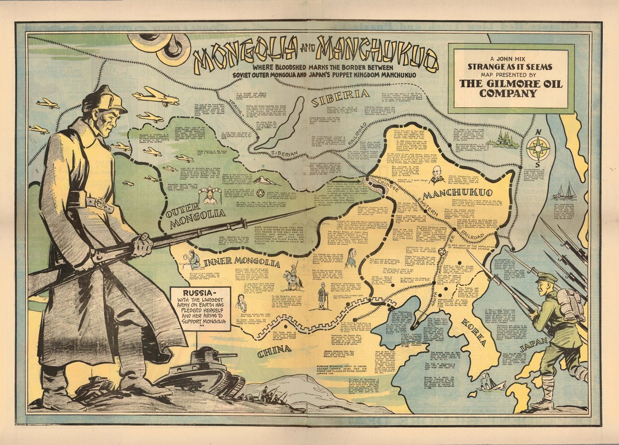 蒙古和满洲国，1936年。 作者 约翰·希克斯