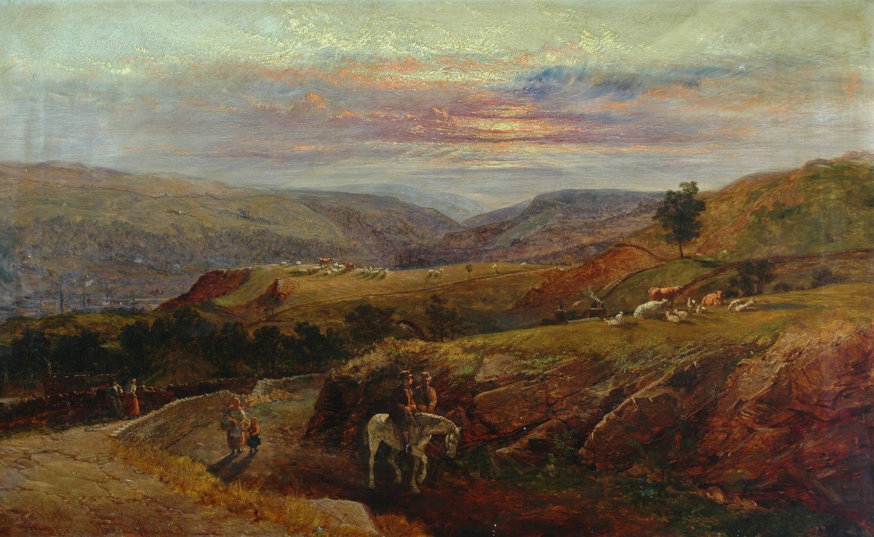 伯克利山谷，来自Crofts Stone，1870 作者 约翰·霍兰德