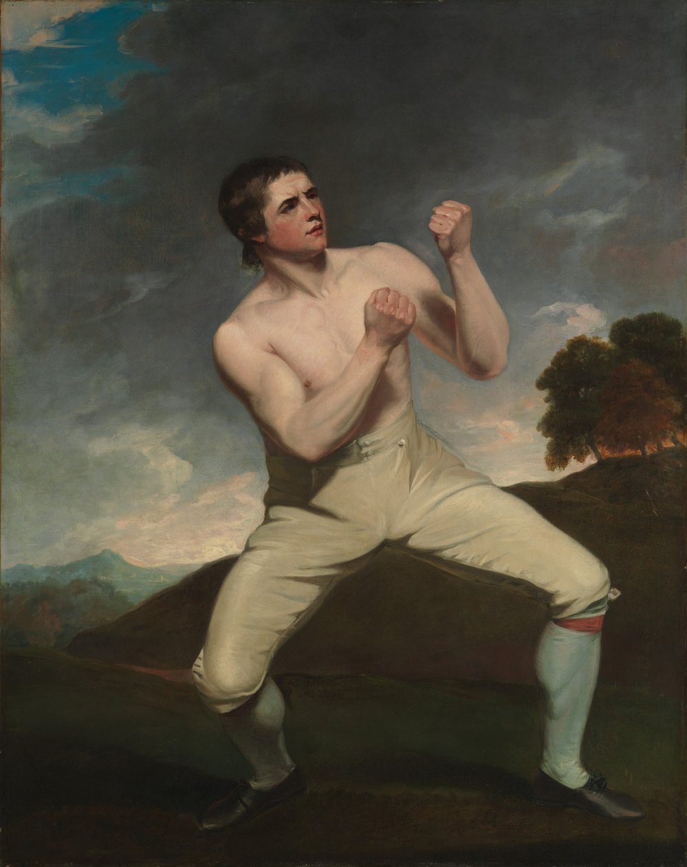 理查德·汉弗莱斯（Richard Humphreys）拳击手，约1788年（布面油画） 作者 约翰·霍普纳