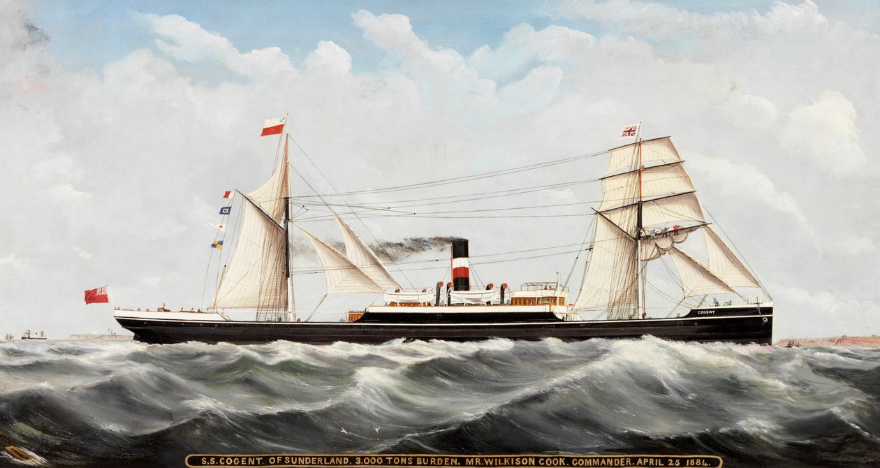 SS Cogent的桑德兰，1884-85 作者 约翰·哈德森