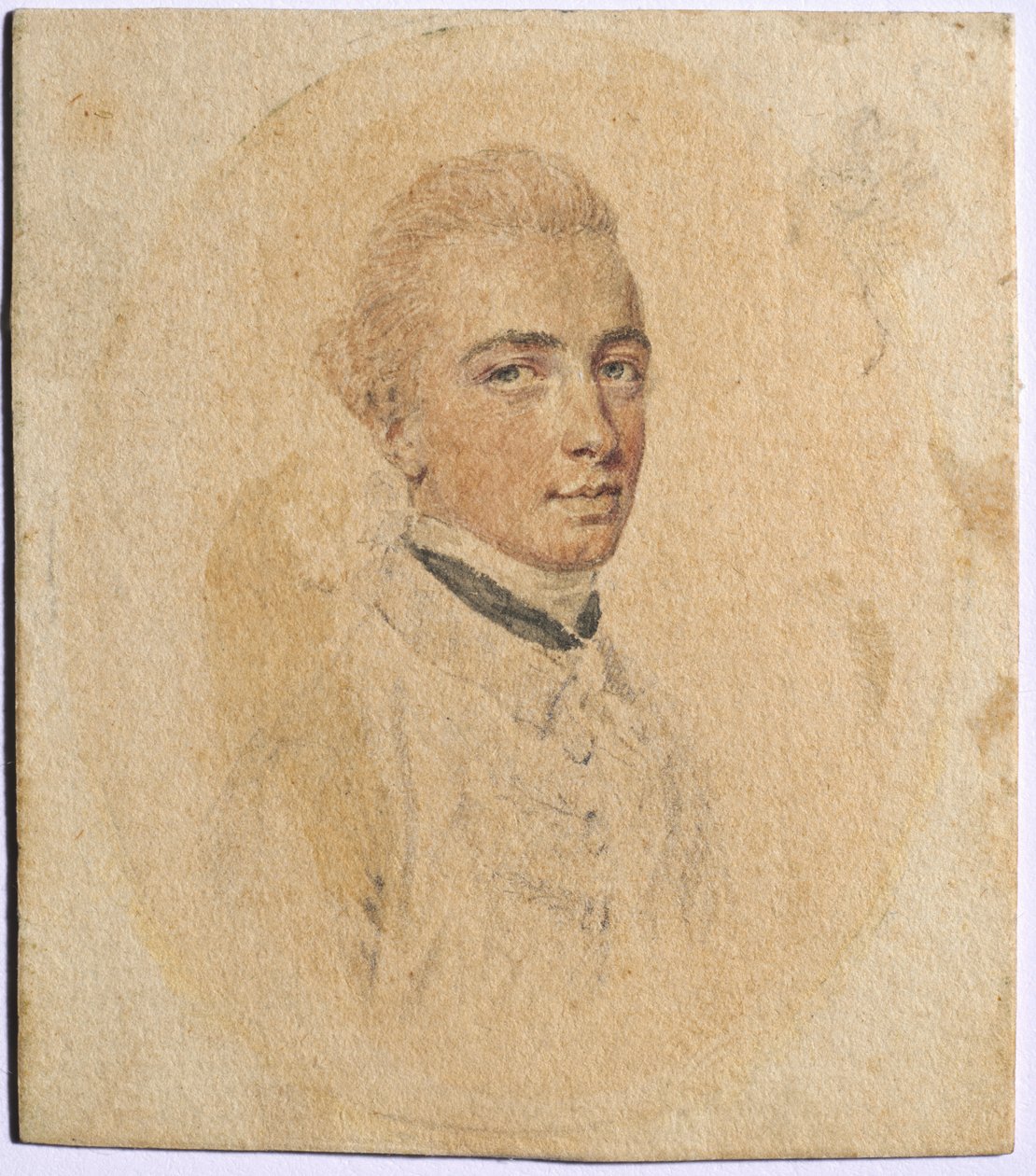 一个男人的肖像，c。 1775年。 作者 约翰·斯马特