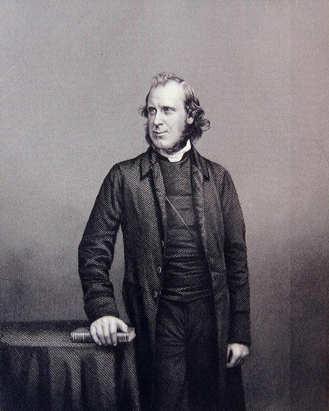 威廉-兰德尔斯牧师，摘自《名人画室画像馆》。 作者 John Jabez Edwin Paisley（后）Mayall