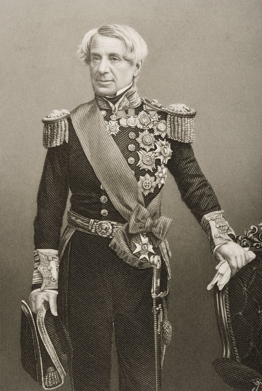 Edmund Lyons（1790-1858）由DJ Pound在1860年伦敦出版的“着名人物绘画室”第2卷中拍摄的照片 作者 约翰·贾比斯（John Jabez）Edwin Paisley Mayall