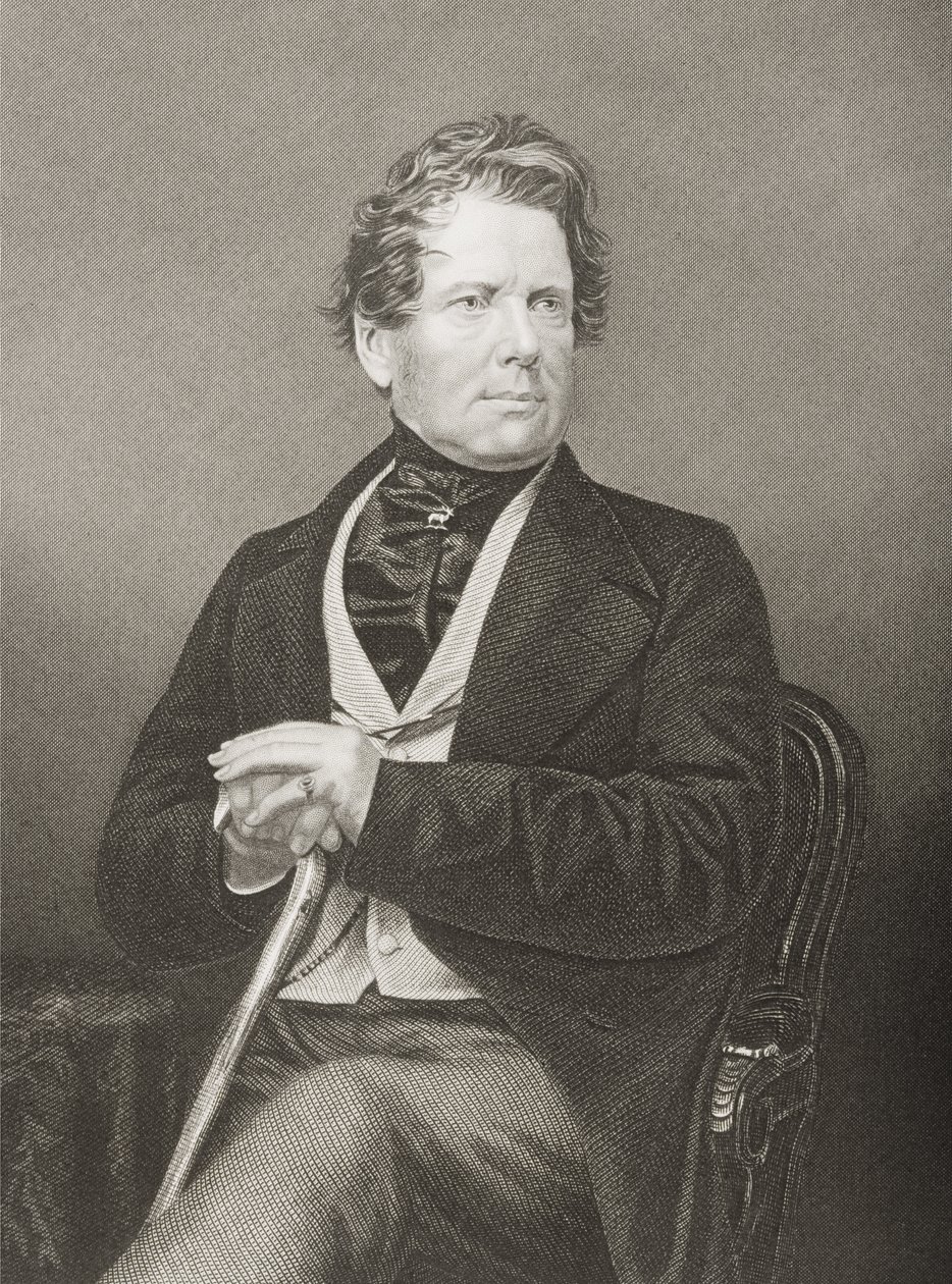 Fox Maule Ramsay（1801-74）第11届Dalhousie伯爵和第2位Panmure伯爵，由DJ Pound拍摄的照片，来自杰出人物的绘画室，第2卷，于1860年在伦敦出版（engr 作者 约翰·贾比斯（John Jabez）Edwin Paisley Mayall
