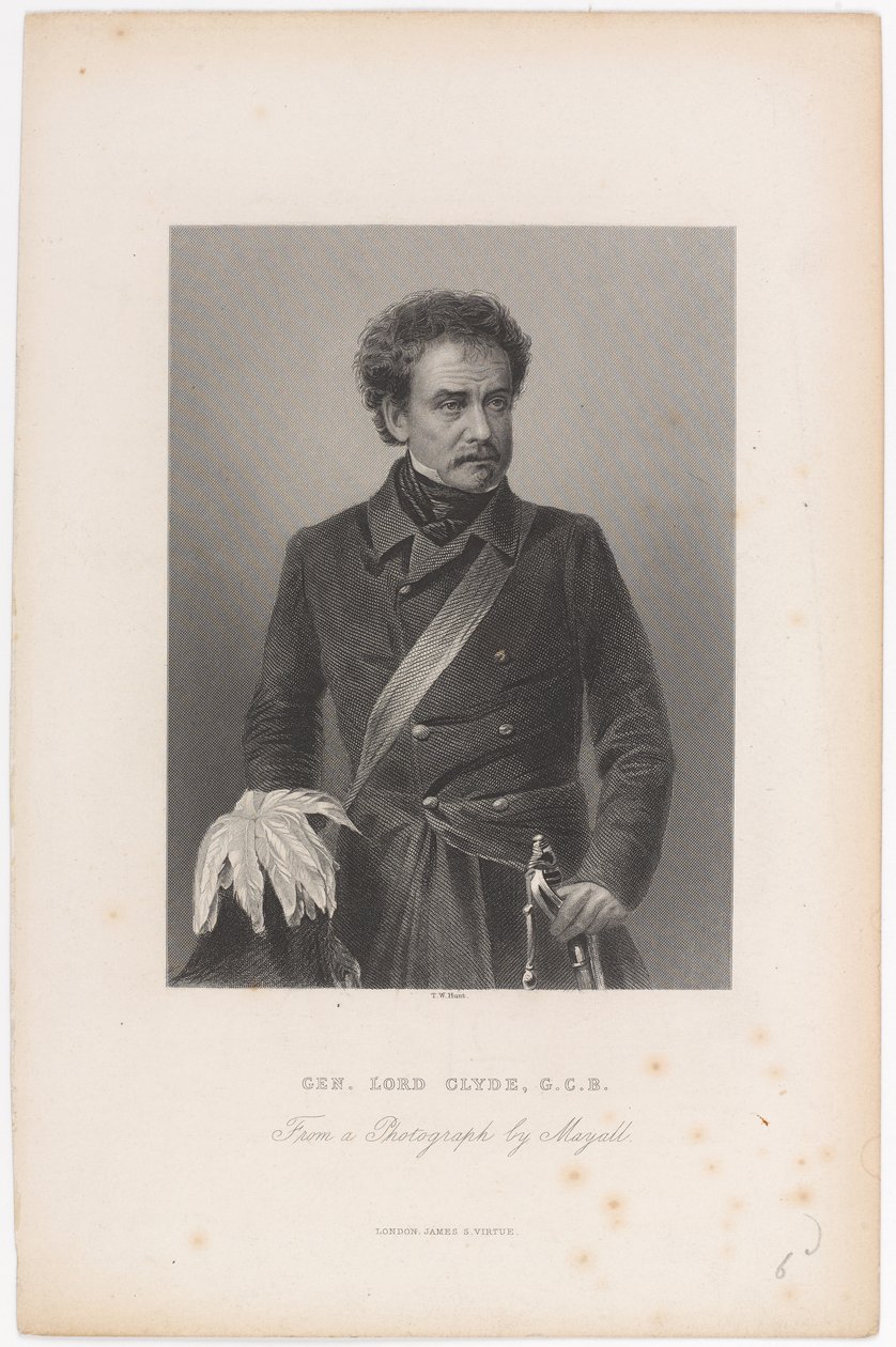 根克莱德勋爵（GCB？），大约1856年 作者 约翰·贾比斯（John Jabez）Edwin Paisley Mayall