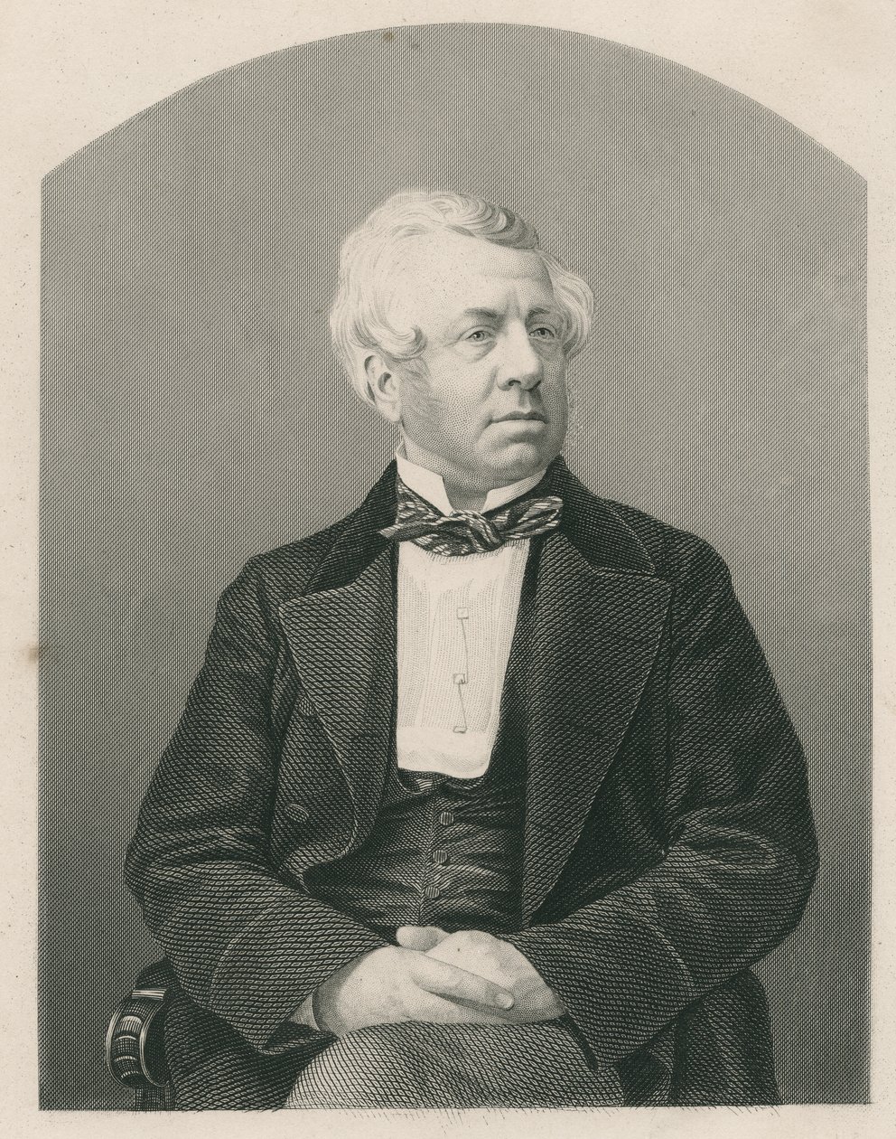 乔治威廉弗雷德里克霍华德，由DJ Pound从照片中镌刻而来，于1860年在伦敦出版的“知名人物绘画室，第2卷” 作者 约翰·贾比斯（John Jabez）Edwin Paisley Mayall