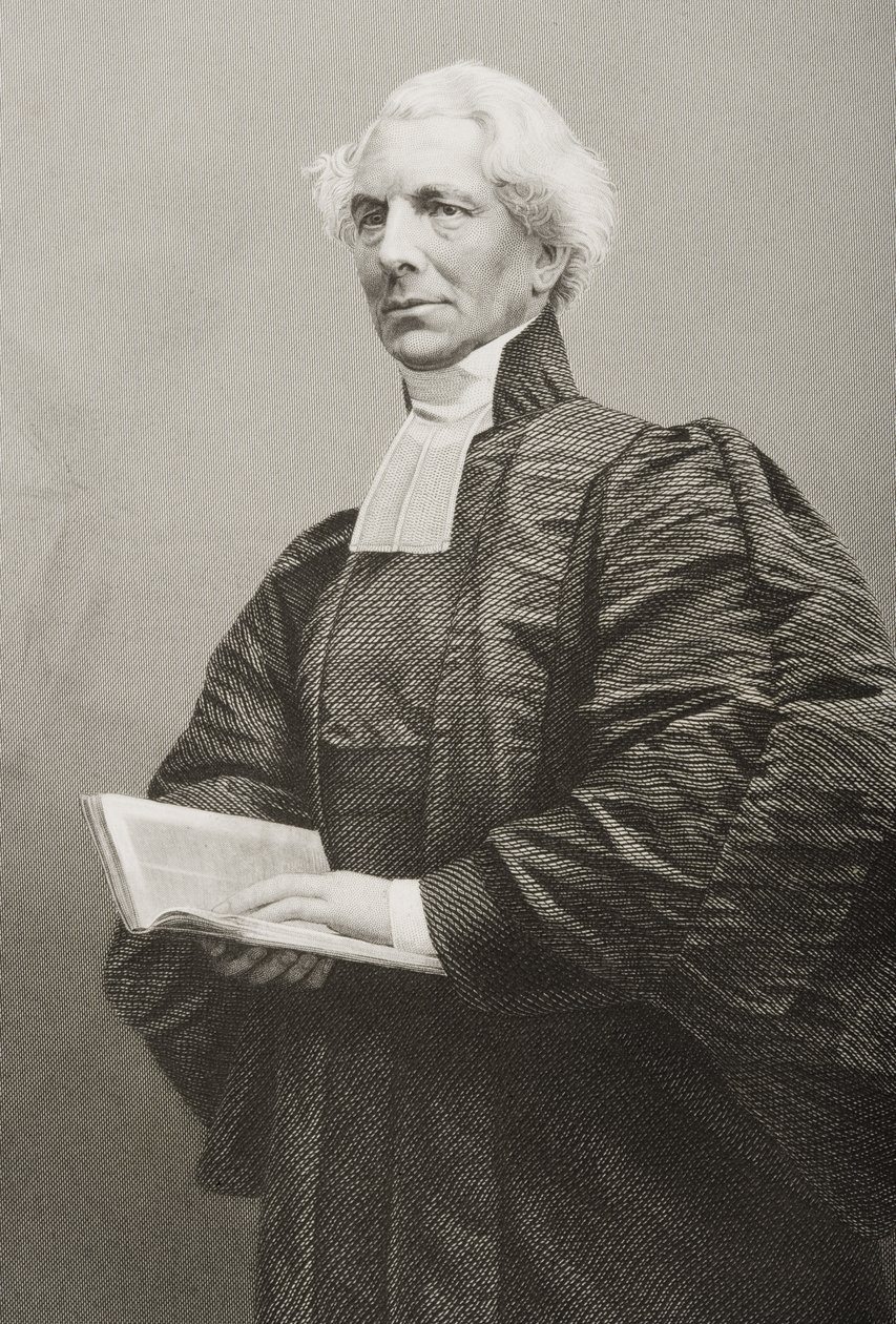 Hugh McNeile（1795-1879）由DJ Pound在1860年伦敦出版的“着名人物绘画室”第2卷中的照片上刻下 作者 约翰·贾比斯（John Jabez）Edwin Paisley Mayall