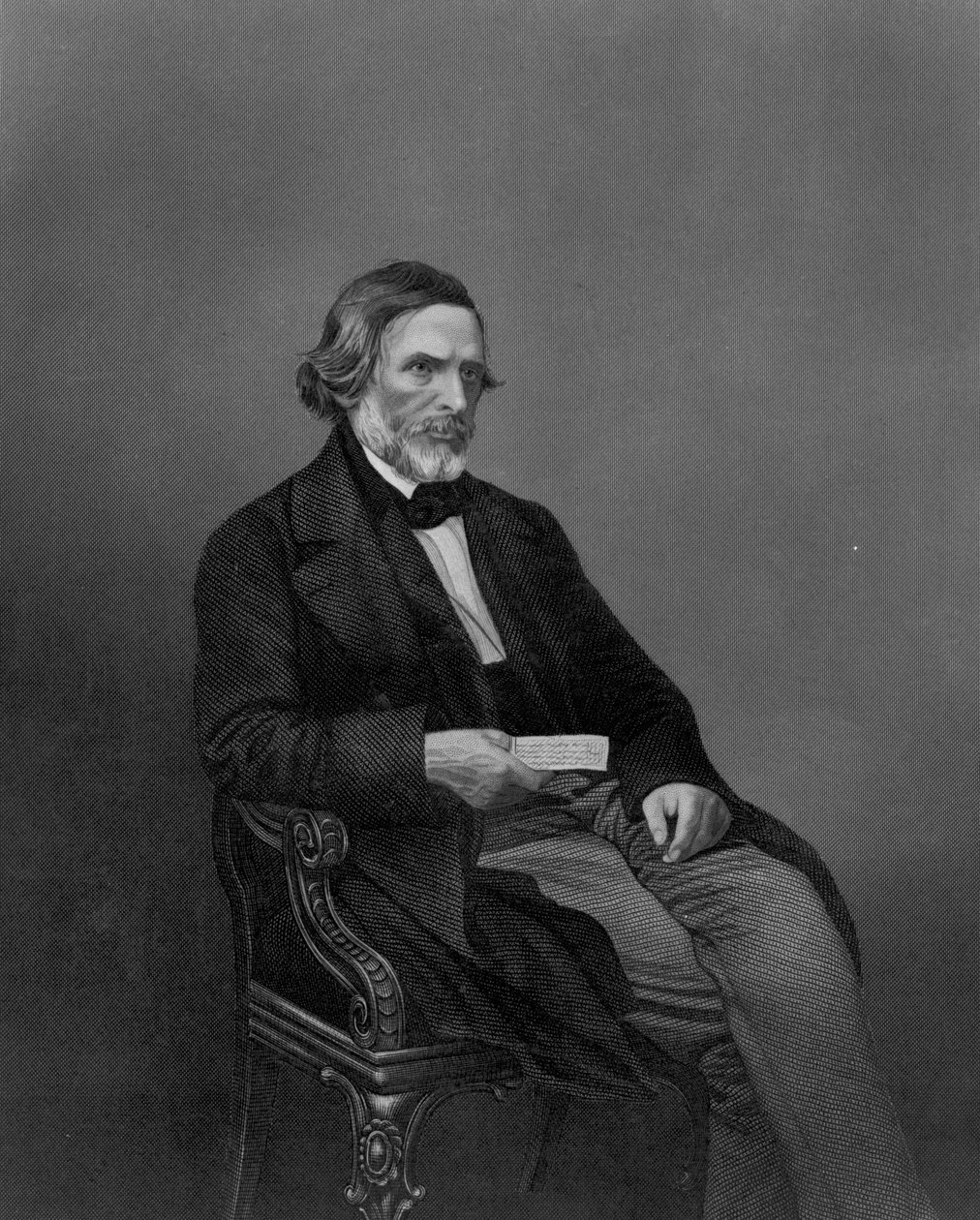 John Gibson Esq，来自D. J Pound雕刻的&39;绘画室知名人士画廊&39; 作者 约翰·贾比斯（John Jabez）Edwin Paisley Mayall