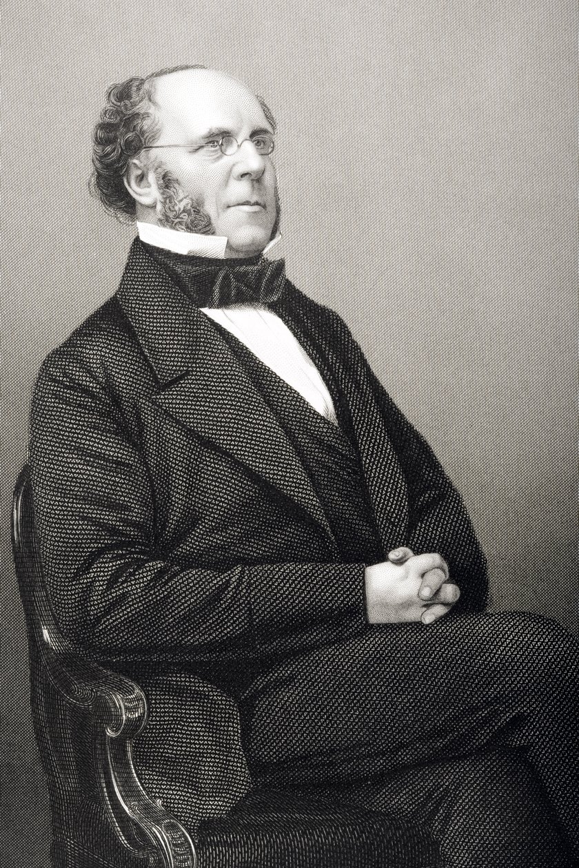 Matthew Talbot Baines（1799-1860）由DJ Pound在1860年伦敦出版的“着名人物绘画室”第2卷中拍摄的照片 作者 约翰·贾比斯（John Jabez）Edwin Paisley Mayall