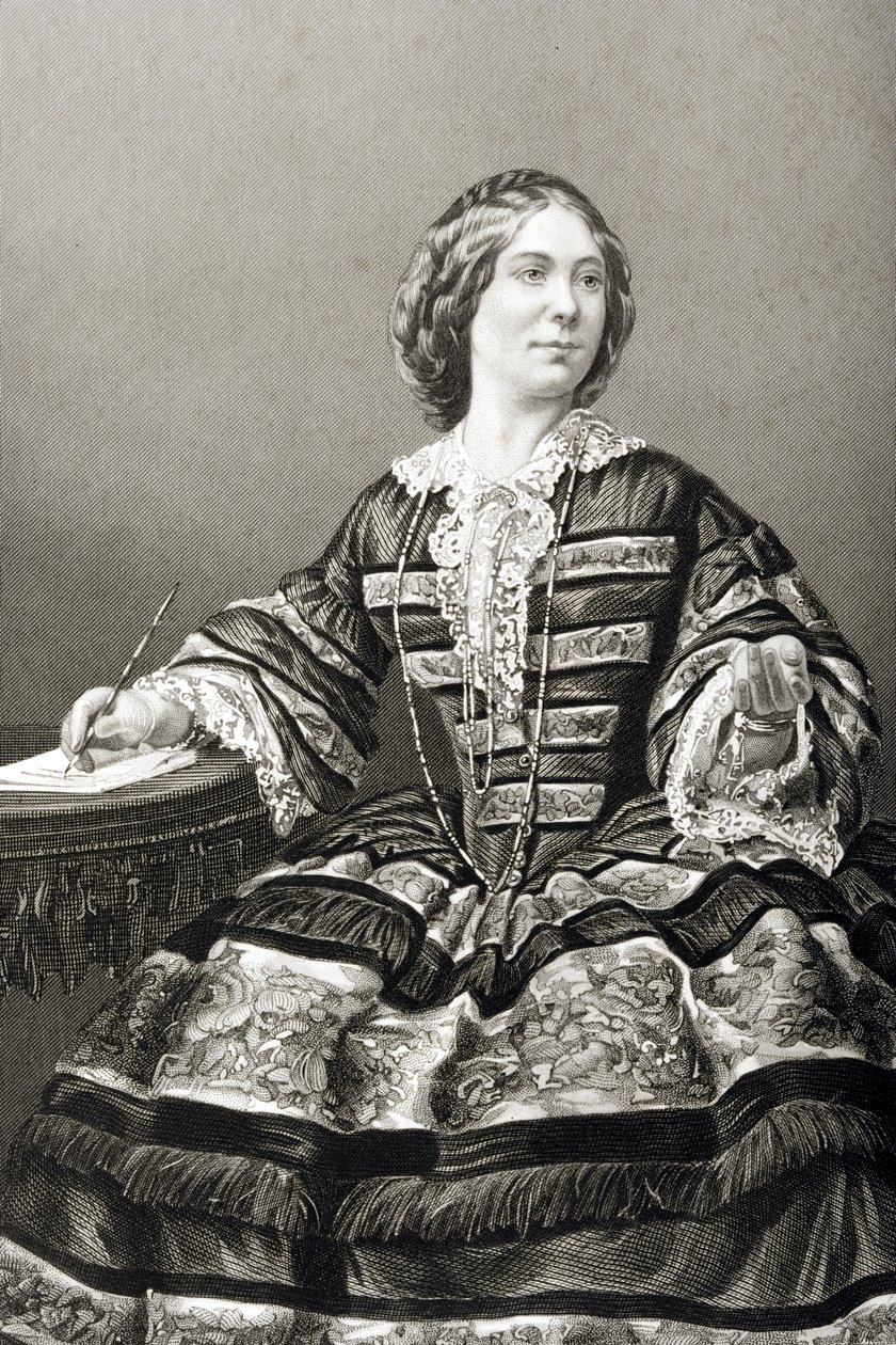 Amy Sedgwick小姐（1830-97）由DJ Pound拍摄，来自1860年伦敦出版的“知名人物绘画室，第2卷” 作者 约翰·贾比斯（John Jabez）Edwin Paisley Mayall