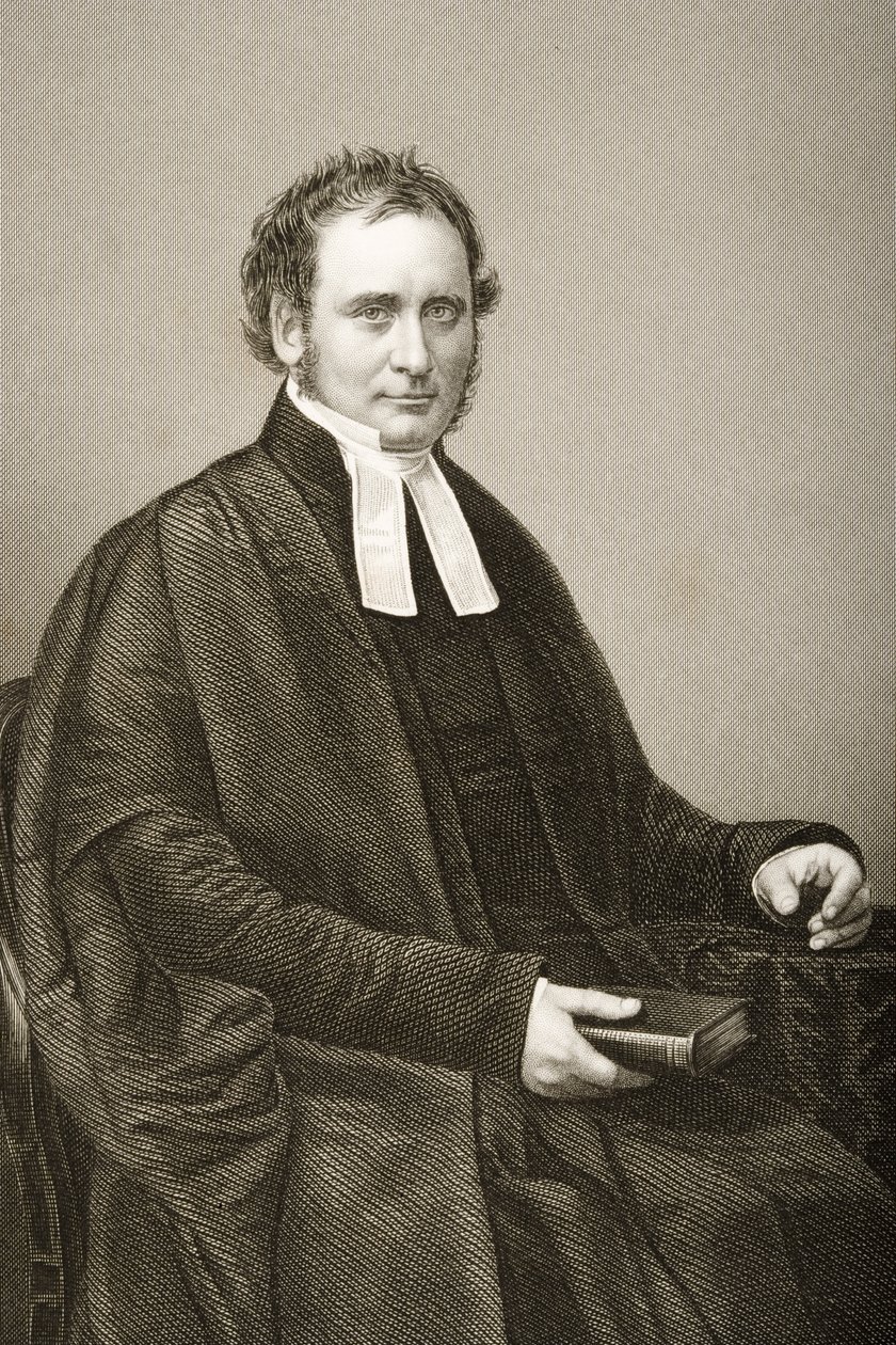 罗伯特·比克斯特斯（Robert Bickersteth，1816-84），由DJ Pound在1860年伦敦出版的“着名人物绘画室”第2卷中的一张照片上刻。 作者 约翰·贾比斯（John Jabez）Edwin Paisley Mayall