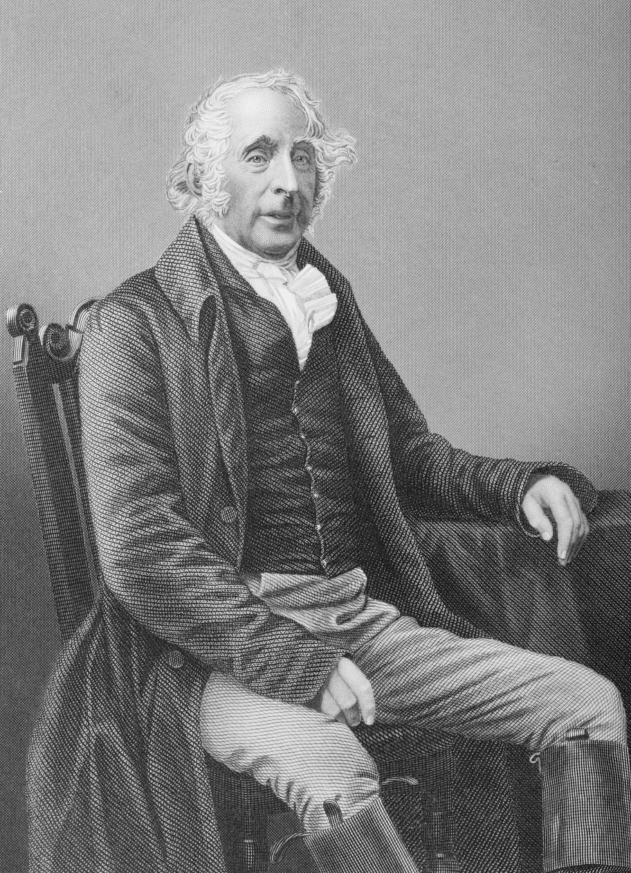 塔特顿赛克斯爵士（1772-1863）由DJ庞德拍摄的照片，来自1860年伦敦出版的“着名人物绘画室第2卷” 作者 约翰·贾比斯（John Jabez）Edwin Paisley Mayall