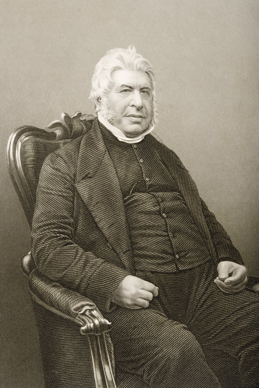 Walter Farquhar Hook（1798-1875）由DJ Pound拍摄的照片，来自1860年伦敦出版的“知名人物绘画室，第2卷” 作者 约翰·贾比斯（John Jabez）Edwin Paisley Mayall