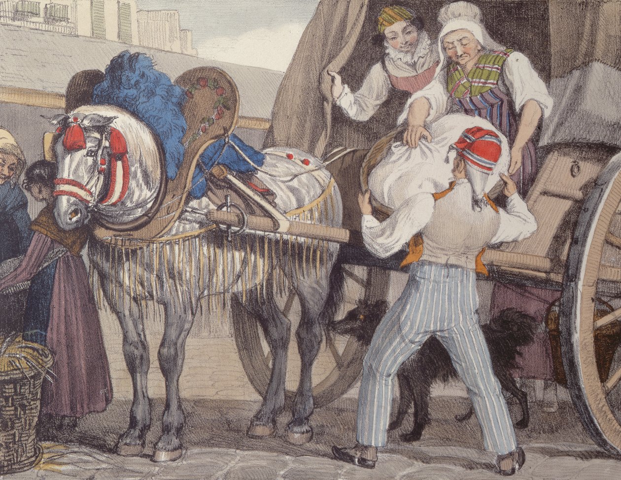 洗衣车，1822年 作者 约翰·詹姆斯·沙隆