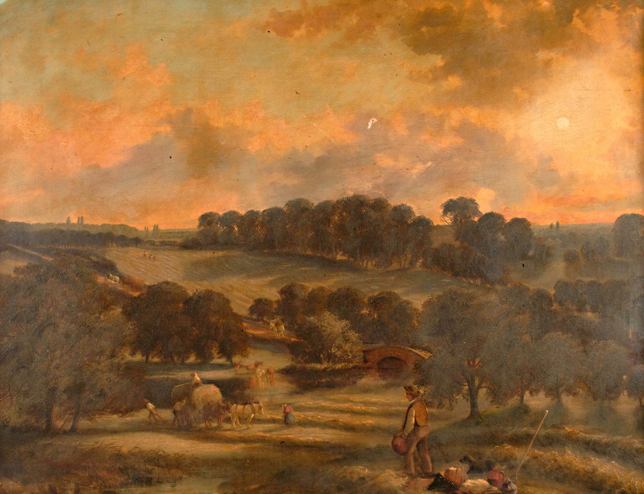 Haytime, Hamstead Mill, Handsworth, Staffordshire, 1850-1908. 作者 约翰·约瑟夫·休斯