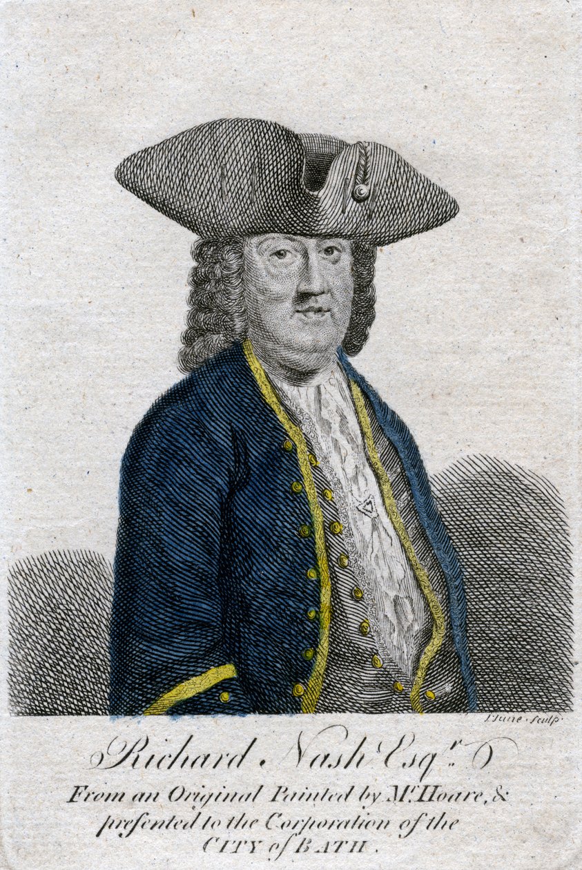 理查德·博·纳什（Richard Beau Nash），英国花花公子，十八世纪。 作者 约翰·朱恩