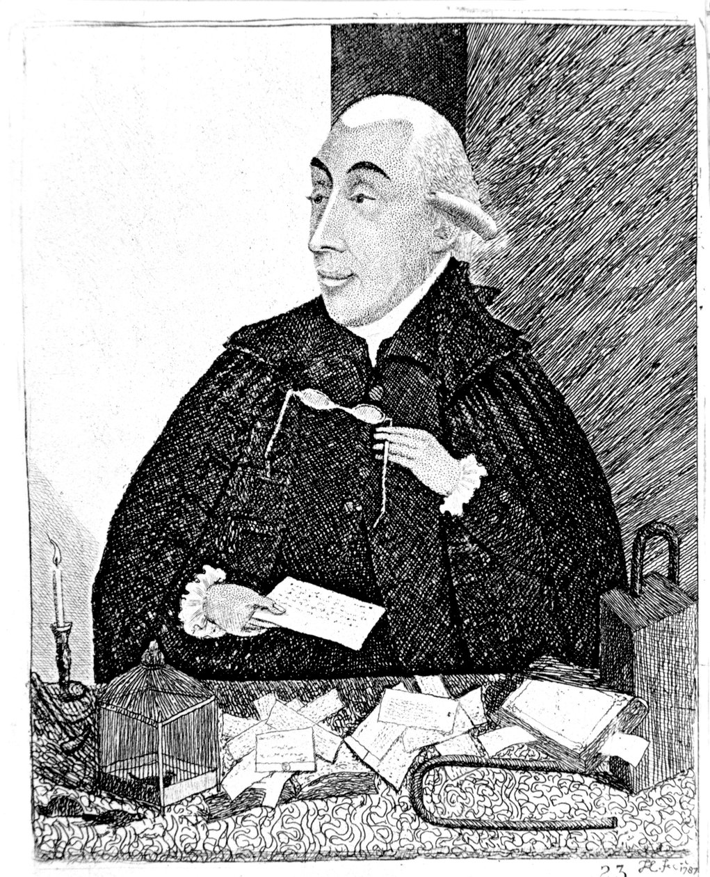 约瑟夫·布莱克，苏格兰化学家，1787年 作者 约翰·凯