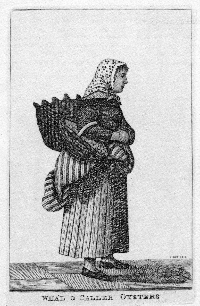 纽黑文（爱丁堡）牡蛎女孩，1812年 作者 约翰·凯