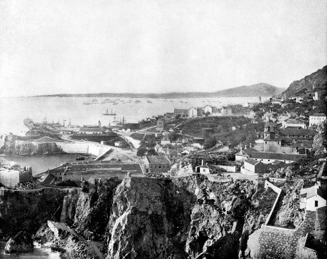 直布罗陀，1893年。 作者 约翰·斯托达德