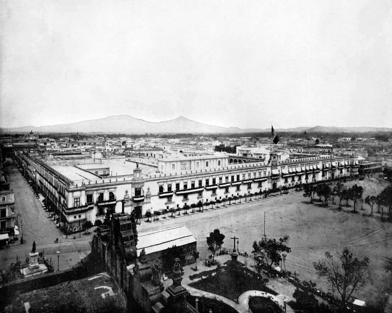 墨西哥城全景，1893年。 作者 约翰·斯托达德