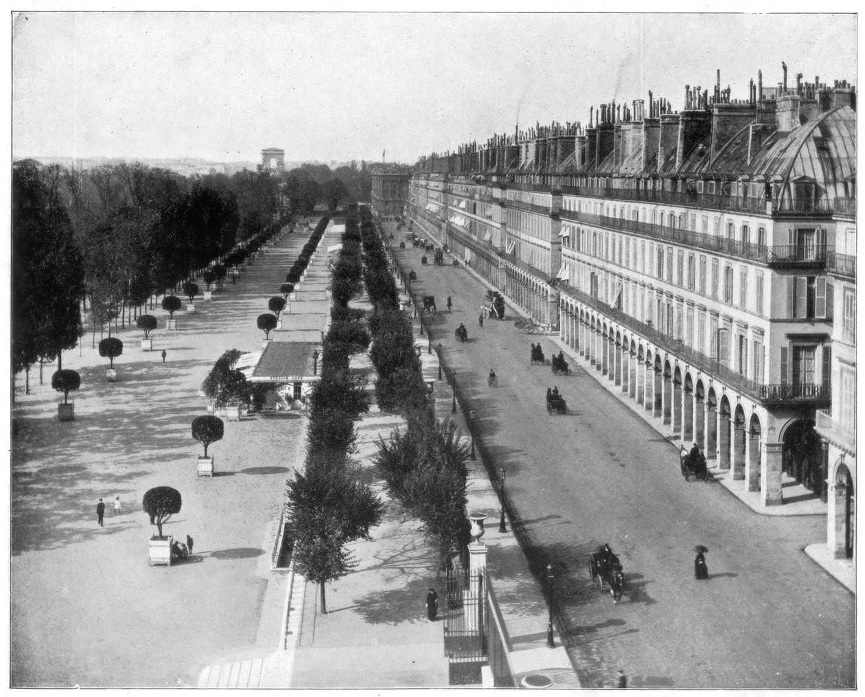 里沃利街（Rue de Rivoli），巴黎，十九世纪末 作者 约翰·斯托达德