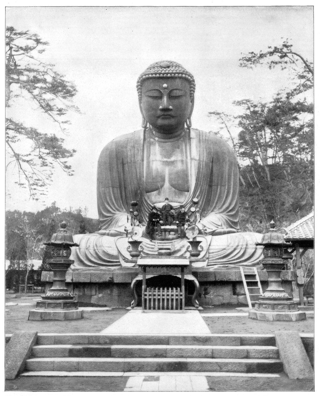 日本大青铜佛像，十九世纪末 作者 约翰·斯托达德
