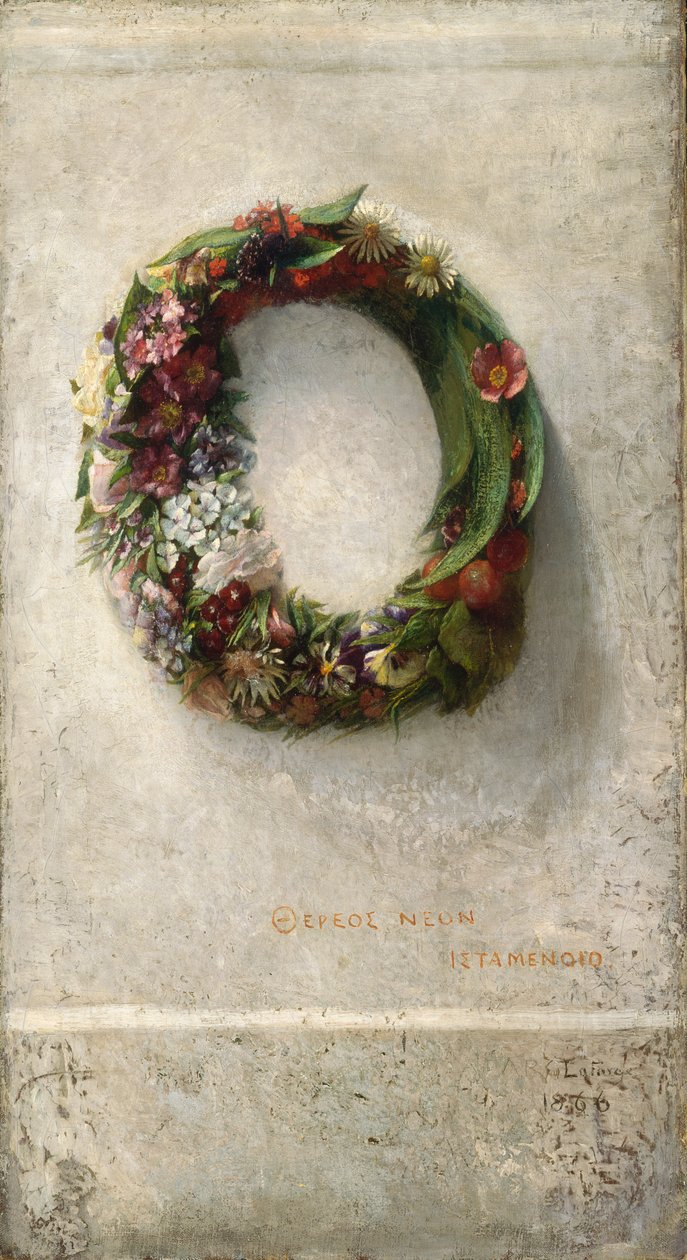 花环》，1866年。 作者 约翰·拉法格