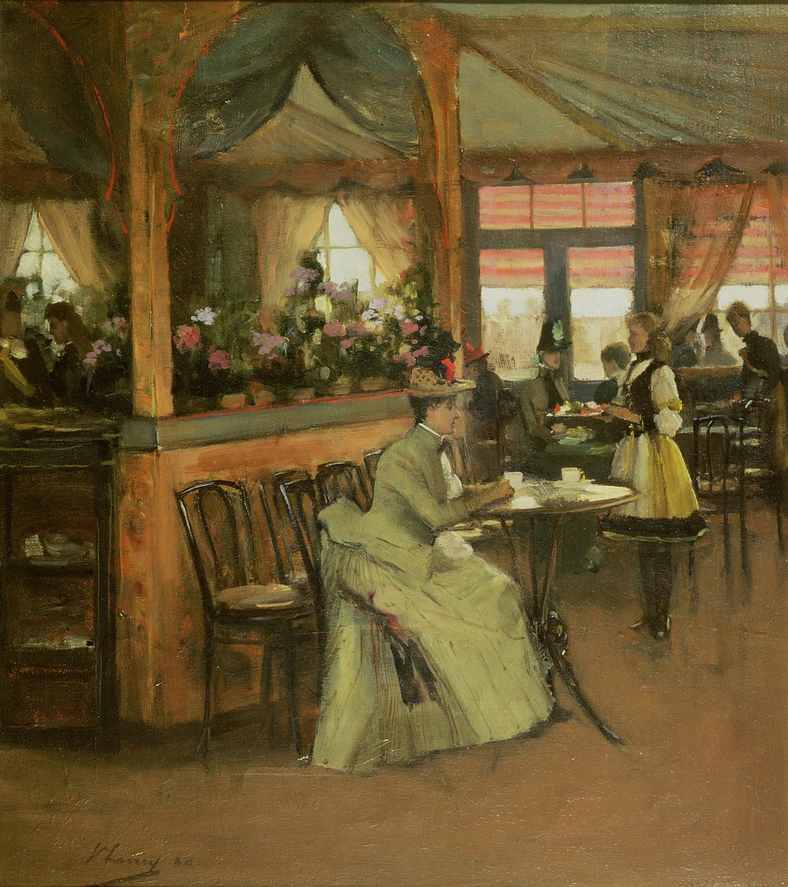 一杯巧克力，1888年 作者 约翰·拉维里