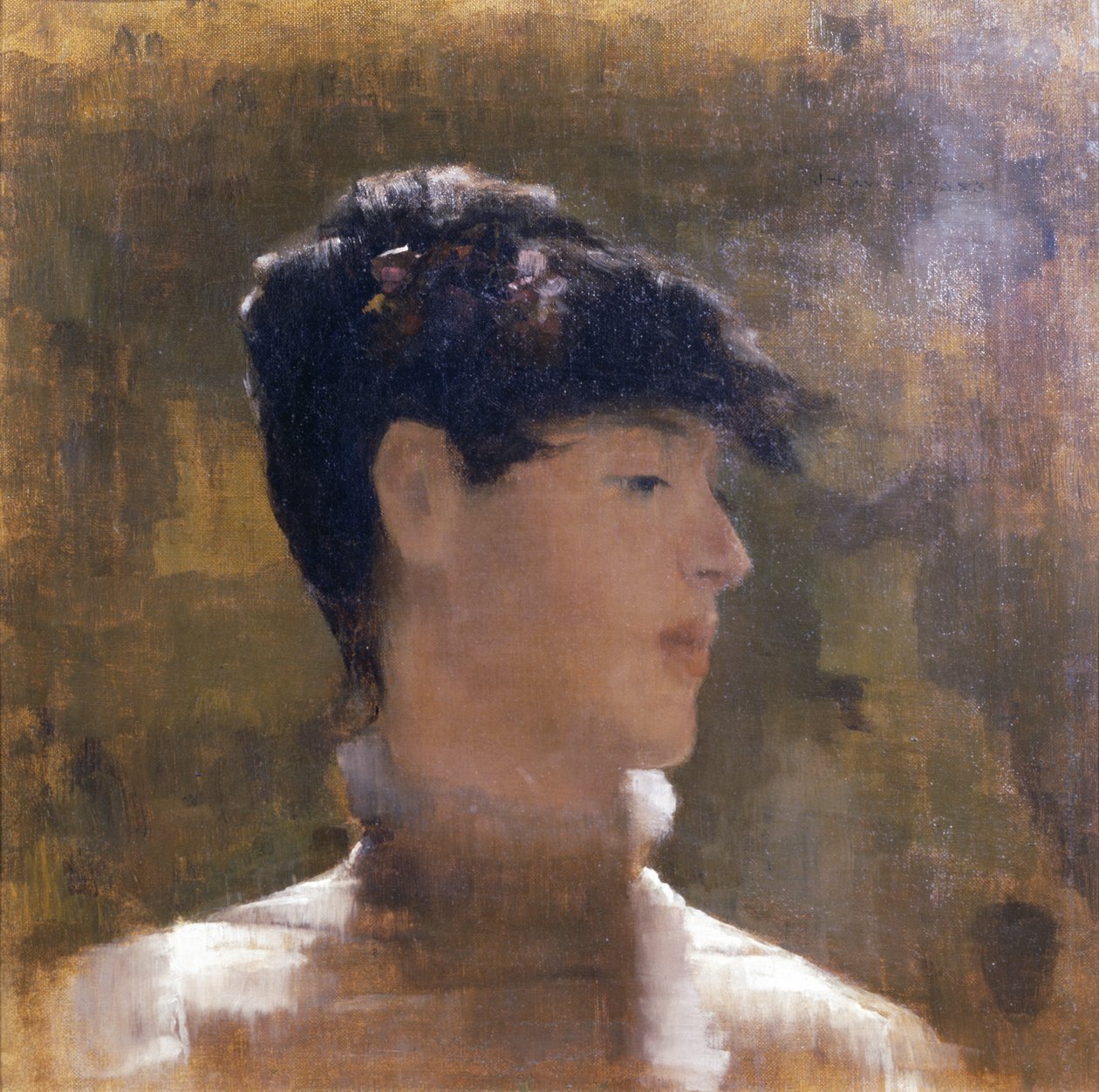 一个女人的肖像，1883年 作者 约翰·拉维里