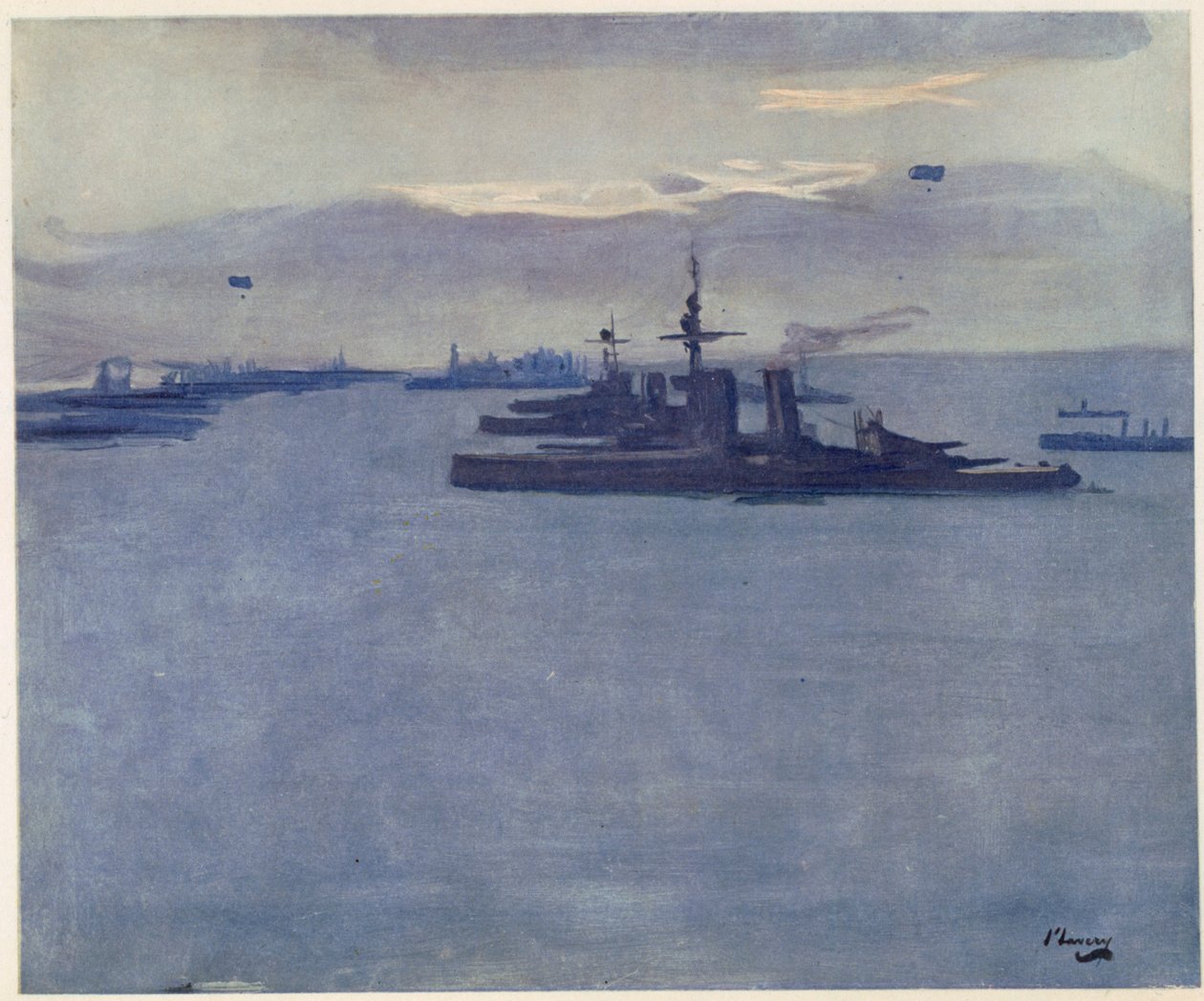 1917年，风，1917年，来自前线的英国艺术家，1918年的西线的延续 作者 约翰·拉维里