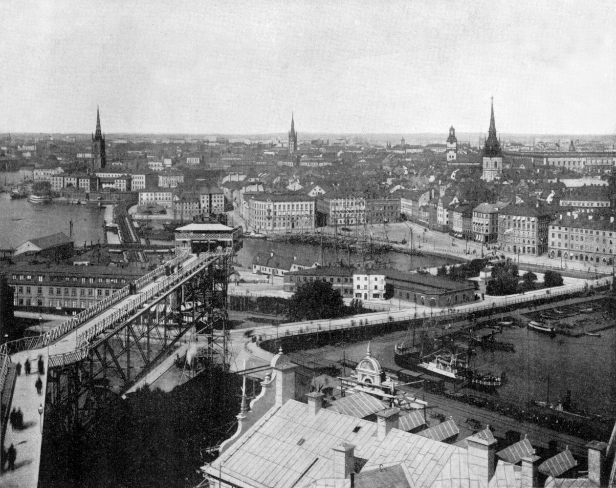 Stockholm, Sweden c. 1890 (b/w photo) 作者 约翰·劳森·斯托达德