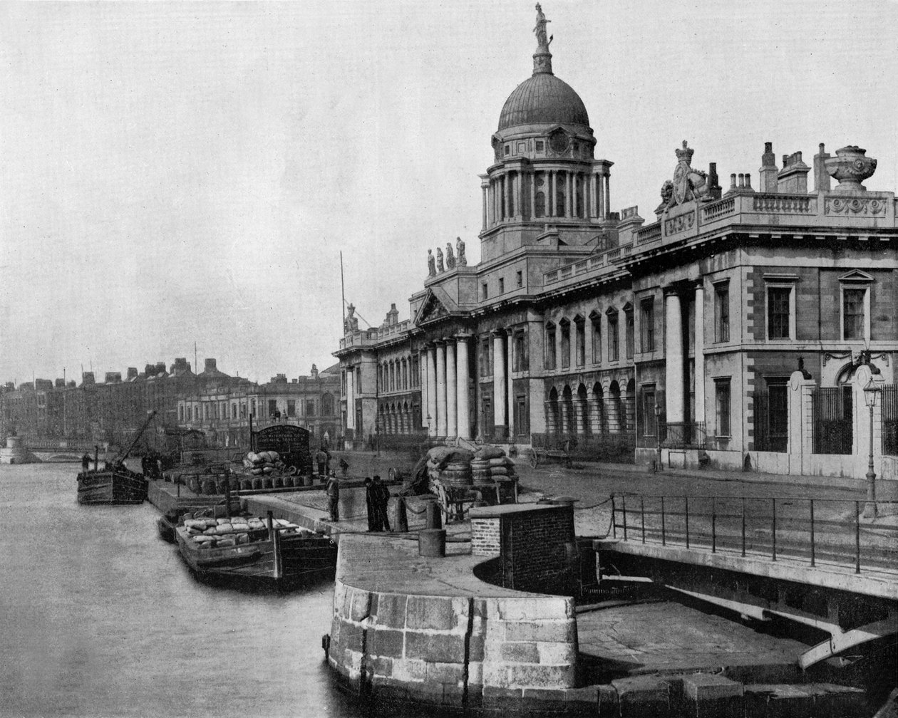 The customs in Dublin (Ireland) opened in 1791 (b/w photo) 作者 约翰·劳森·斯托达德
