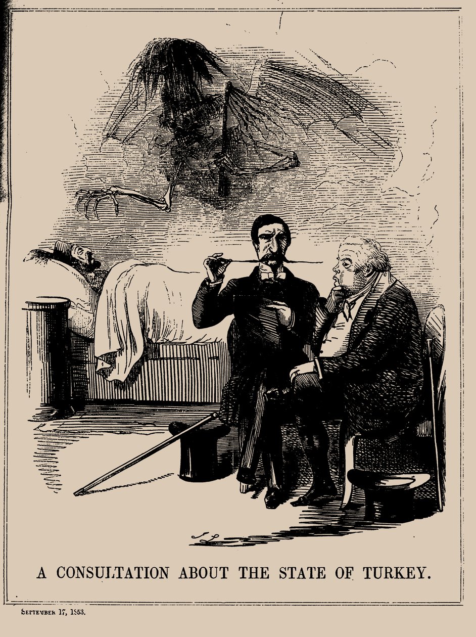 关于土耳其国情的咨询。Punch, September 17, 1853, 1853. 作者 约翰·里奇