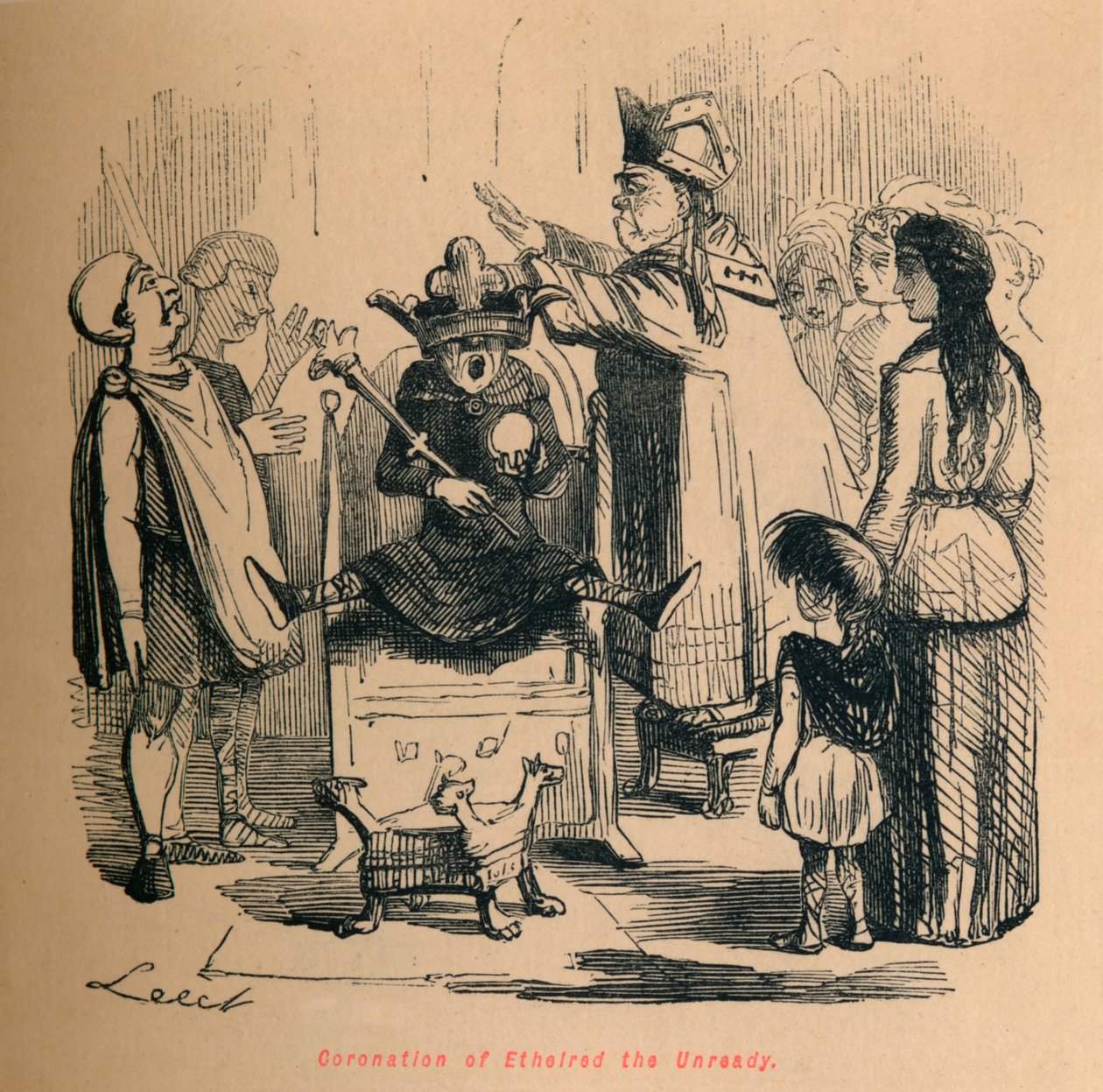 未成年人的加冕礼，c1860，c1860 作者 约翰·里奇