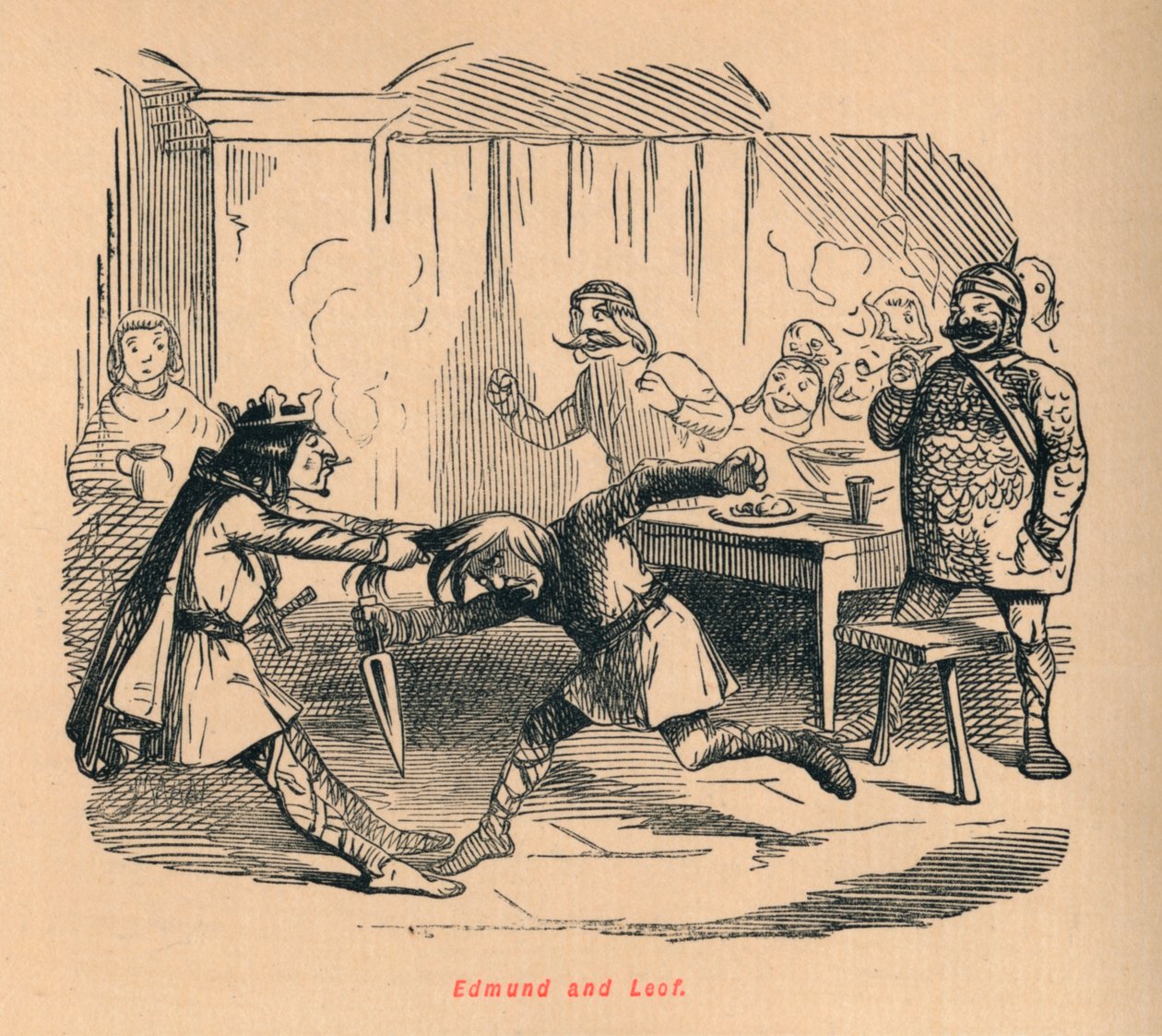 埃德蒙·利奥夫（Edmund and Leof），c1860，c1860 作者 约翰·里奇