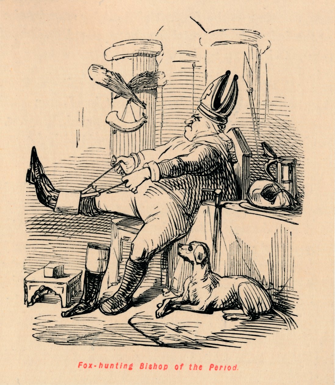 福克斯狩猎时期的主教，c1860，c1860 作者 约翰·里奇