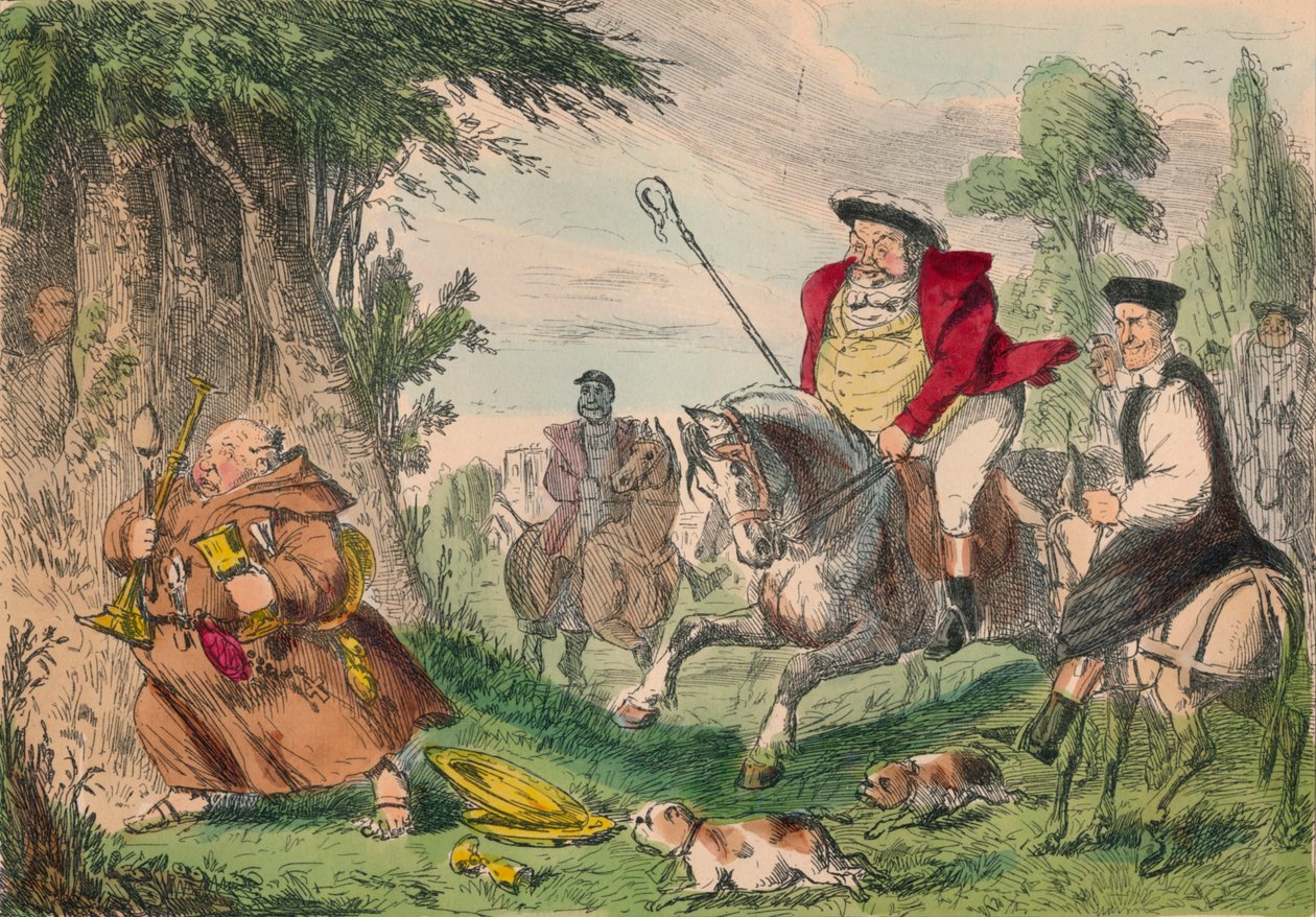 亨利八世和尚狩猎，1850年 作者 约翰·里奇