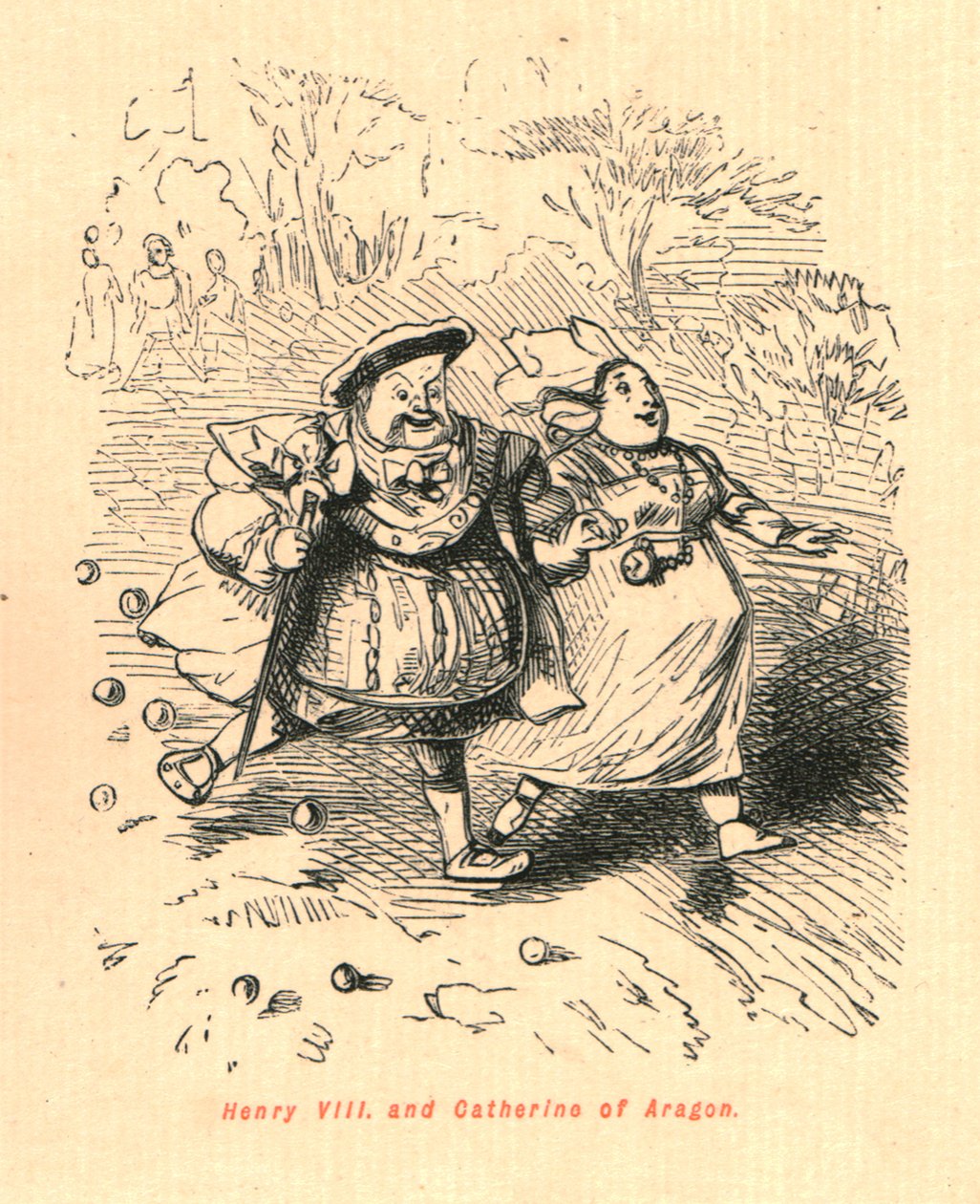 亨利八世。和阿拉贡的凯瑟琳，1897年。 作者 约翰·里奇