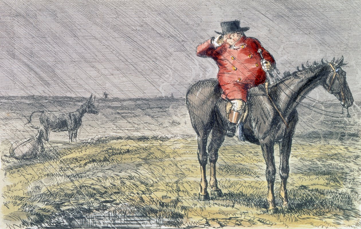 &39;先生。 Jorrocks有一个再见日&39;，来自&39;Handley Cross&39;的插图作者：Robert Smith Surtees（1805-64）1854 作者 约翰·里奇