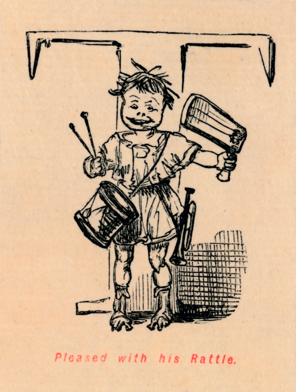 1852年对他的拨浪鼓感到满意 作者 约翰·里奇