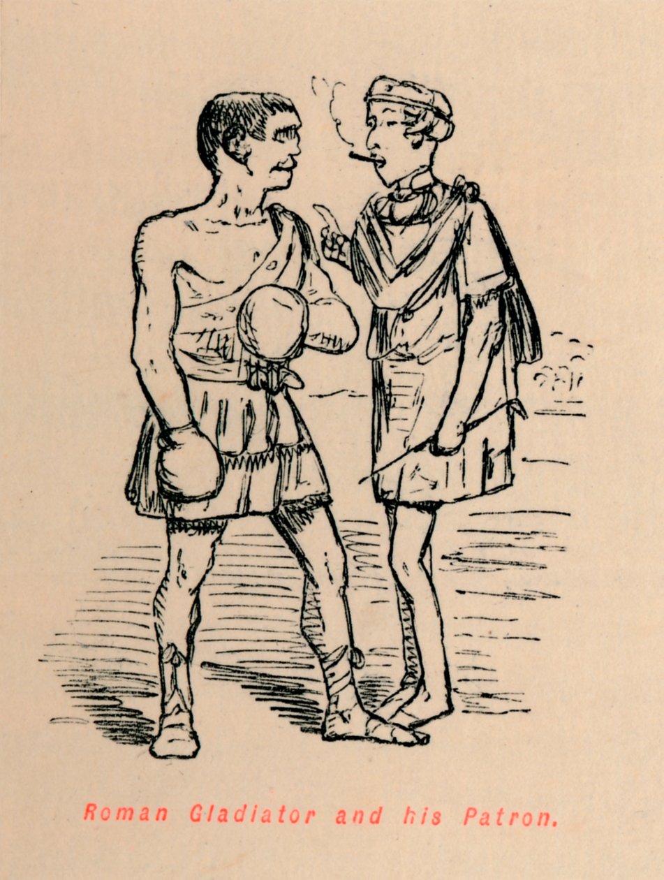 罗马角斗士及其赞助人，1852年 作者 约翰·里奇