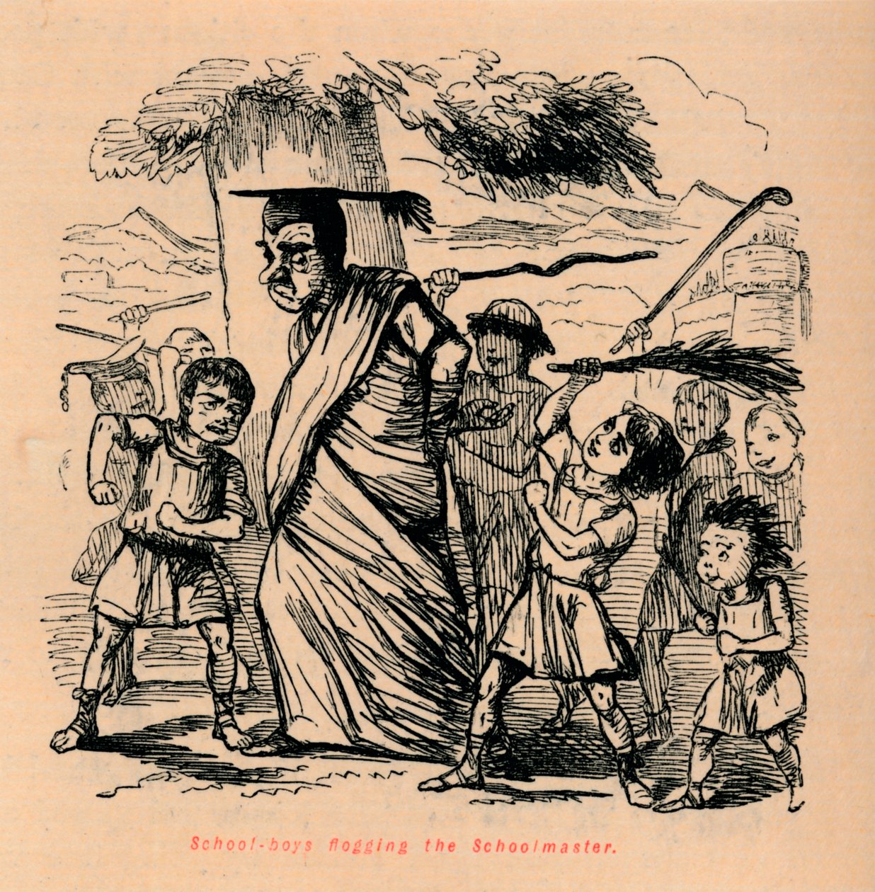 1852年，男生用鞭f校长 作者 约翰·里奇