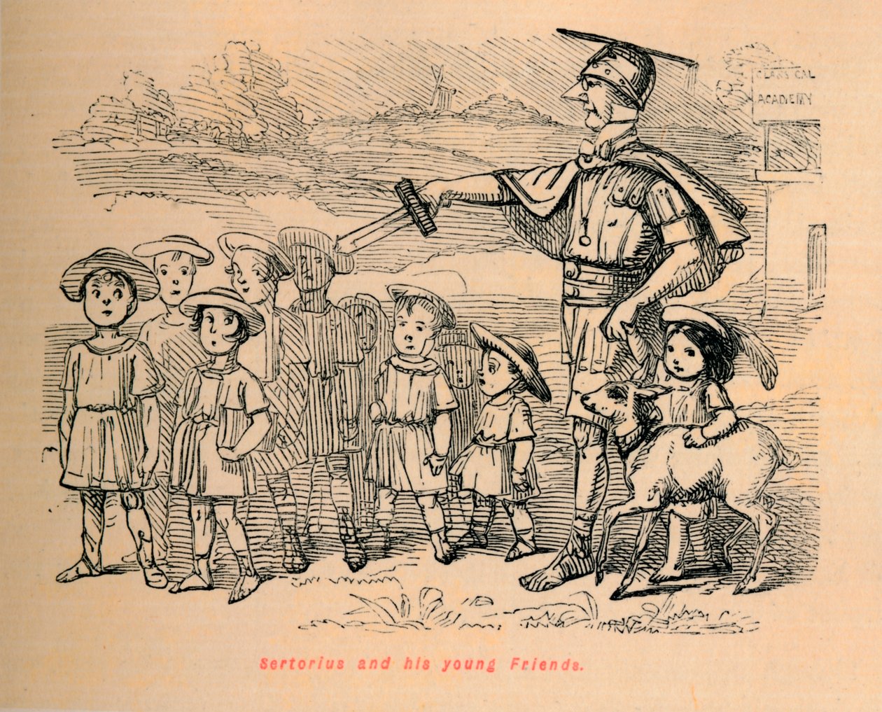 Sertorius和他的年轻朋友们，1852年 作者 约翰·里奇