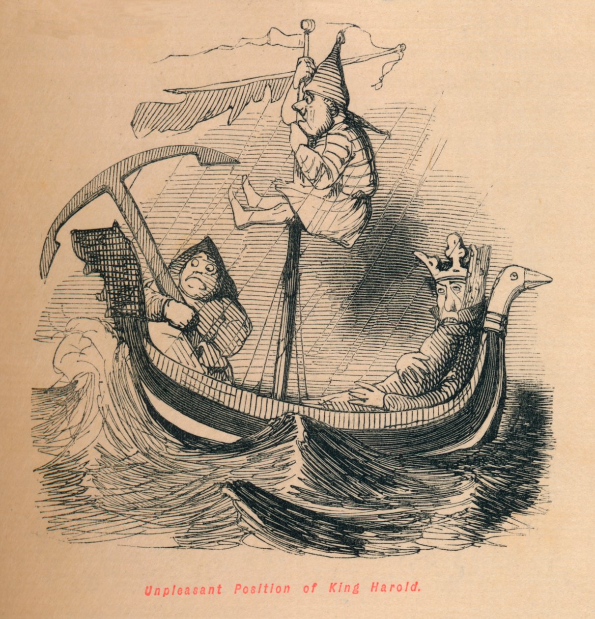 哈罗德王（King Harold），c1860，c1860的不愉快位置 作者 约翰·里奇