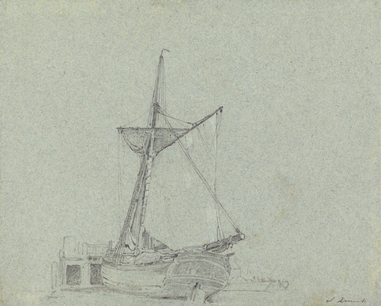 一艘驳船 作者 约翰·林内尔